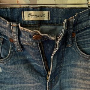 MADEWELL high rise distressed skinny jean sz 24